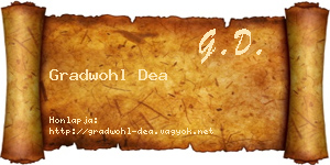 Gradwohl Dea névjegykártya